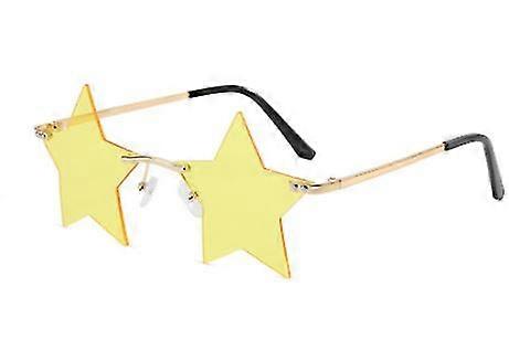 Men's And Women's New Design Fashion Sunglasses Five-pointed Star Ocean Funny Glasses Ins Frameless Special-shaped Sun Glasses For Ladies