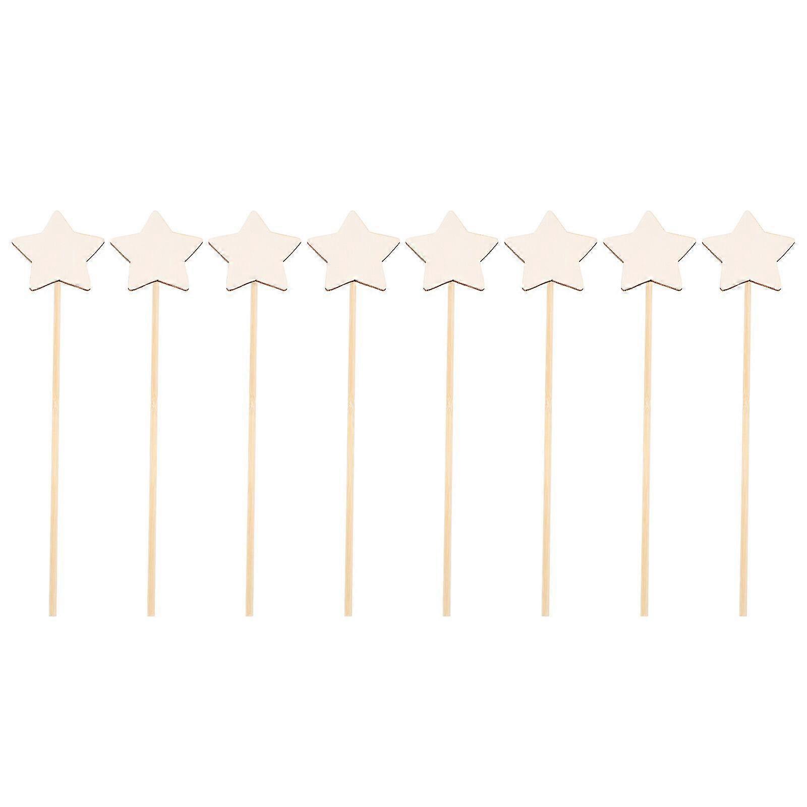 8 Pcs Diy Fairy Wand Handmade Wooden Fairy Wand Sticks Diy Painting Fairy Wands