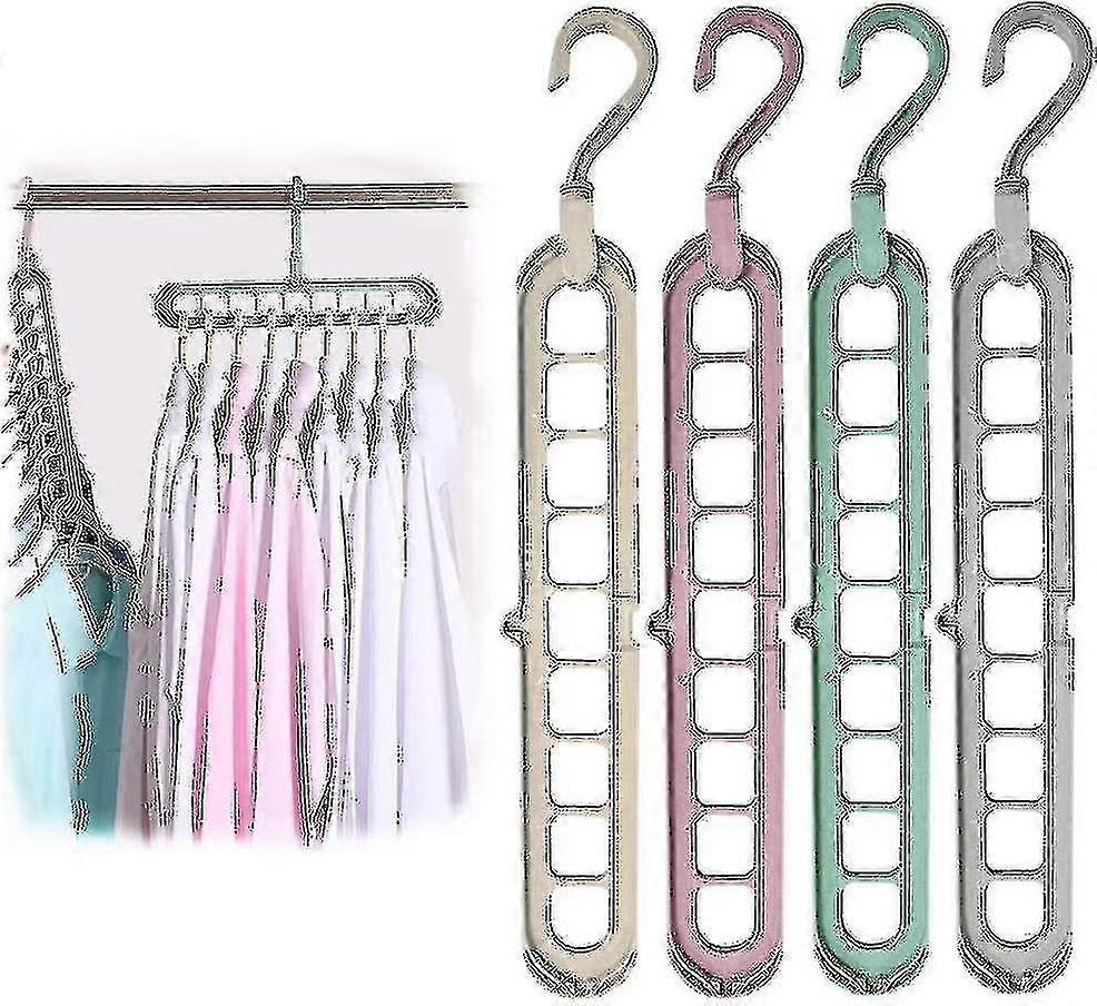 12 Pack Magic Clothes Hangers, Premium Foldable Clothes Hangers, Versatile Space Saving Clothes Hang