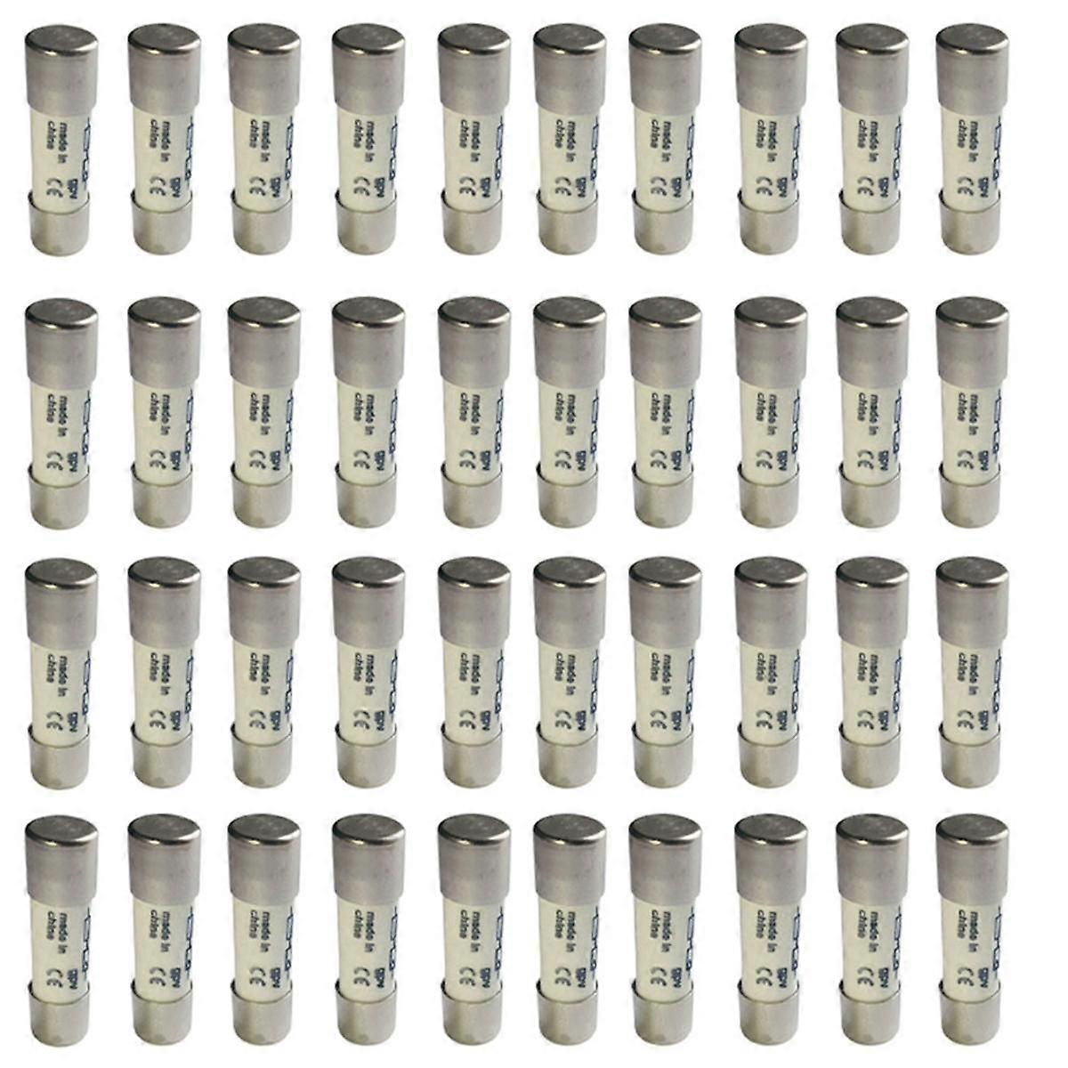 40 Pcs 1000 Fuse Solar PV Explosion-Proof Fuse Silver - 15A