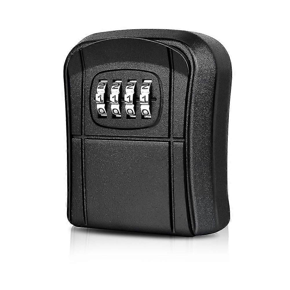 Key Box Mini Key Safe Outdoor Key Box With Resettable 4-digit Numeric Code Waterproof Key Box (blac