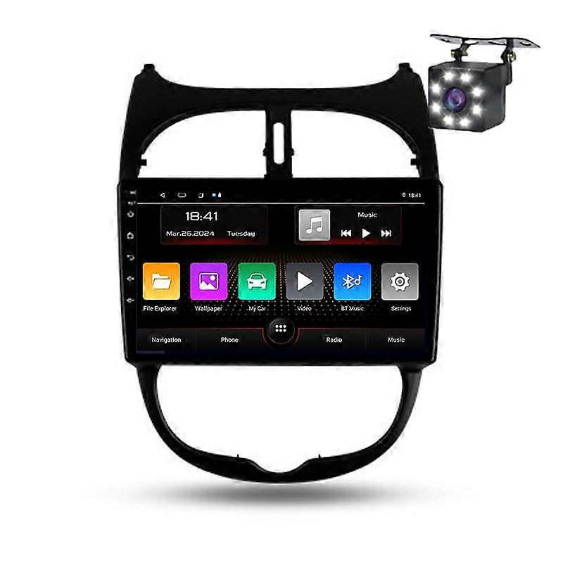 Car Multimedia Radio For Peugeot 206 1998 - 2012 Navigation GPS Carplay Android Auto