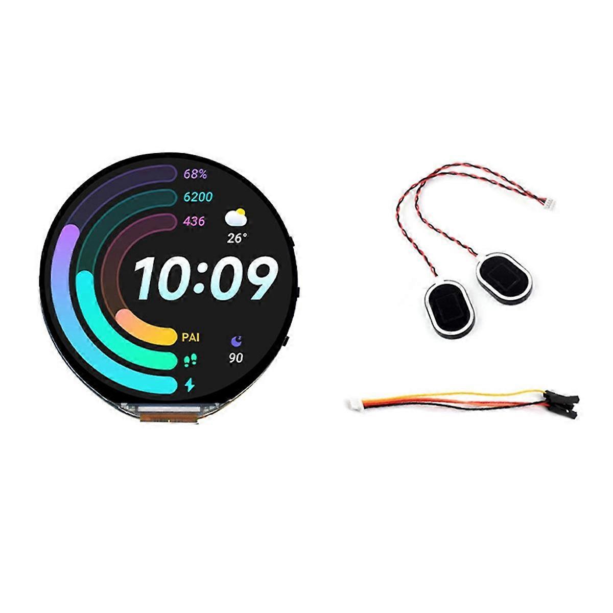 ESP32-S3 Development Board 1.85 Inch Round LCD Display Support WIFI Bluetooth 5 Built-in Six-Axis Sensor