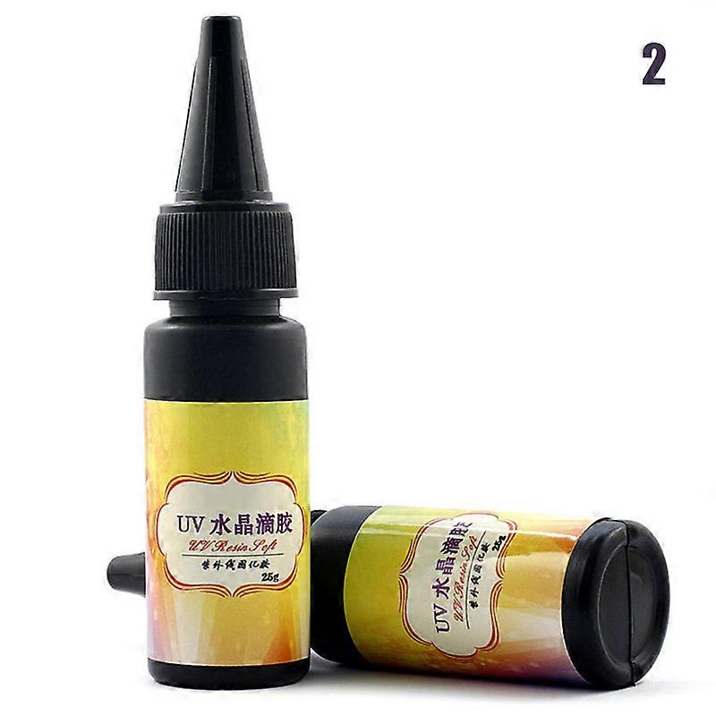 2bottles/Pack UV Glue Fly Fishing Thick/Flow Flies Binding Clear Finish Instant Dry Cure New