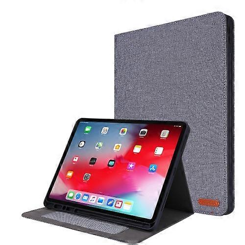 For iPad Pro 12.9 2020 Horizontal Flip TPU + Fabric PU Leather Protective Case with Name Card Clip