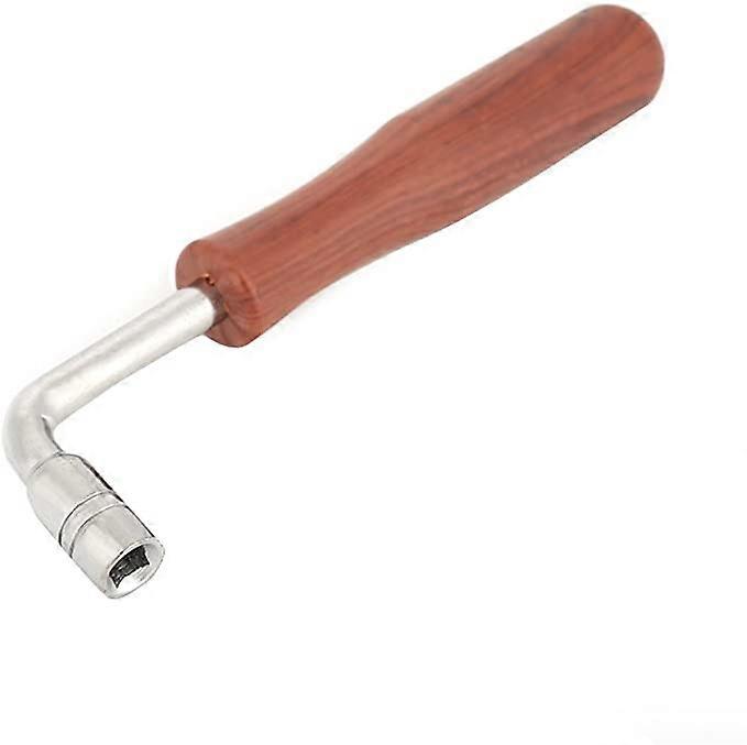 ZK-Piano Tuning Wrench, L Shape Stainless Steel Plastic Handle Rod Square Adapter Piano Tuner Tool