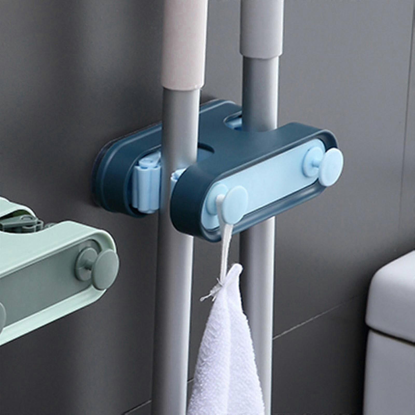 Nordic Color Seamless Mop Hook Creative Double Card Position With Hook Mop Clip