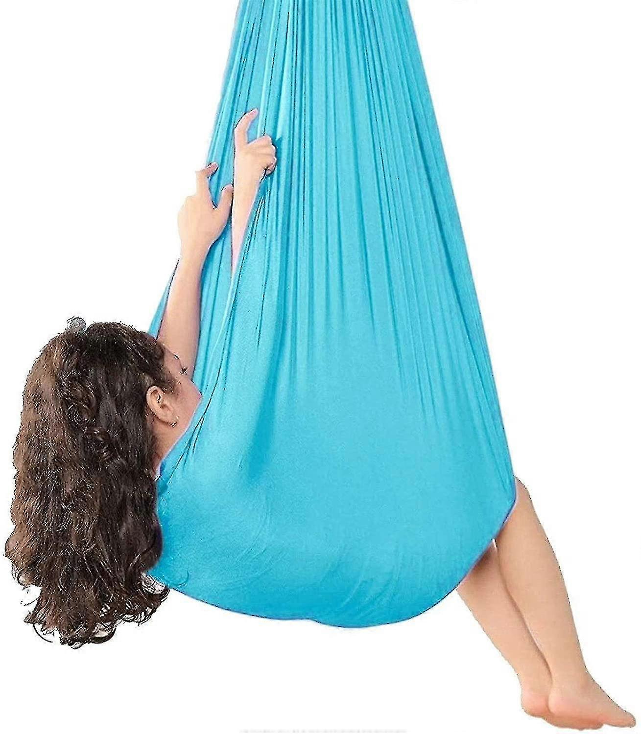 الحسية سوينغ العلاج الداخلي سوينغ للبالغين الأطفال والمراهقين 150 * 280cm بحيرة زرقاء