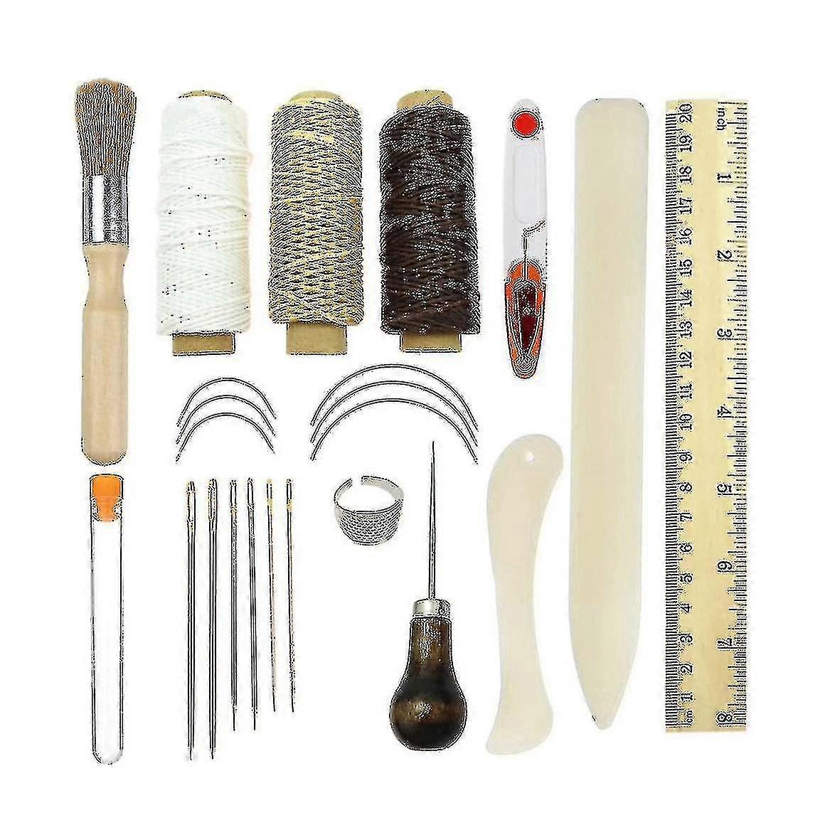 23 Pcs Leather Sewing Repair Bookbinding Tools Kits
