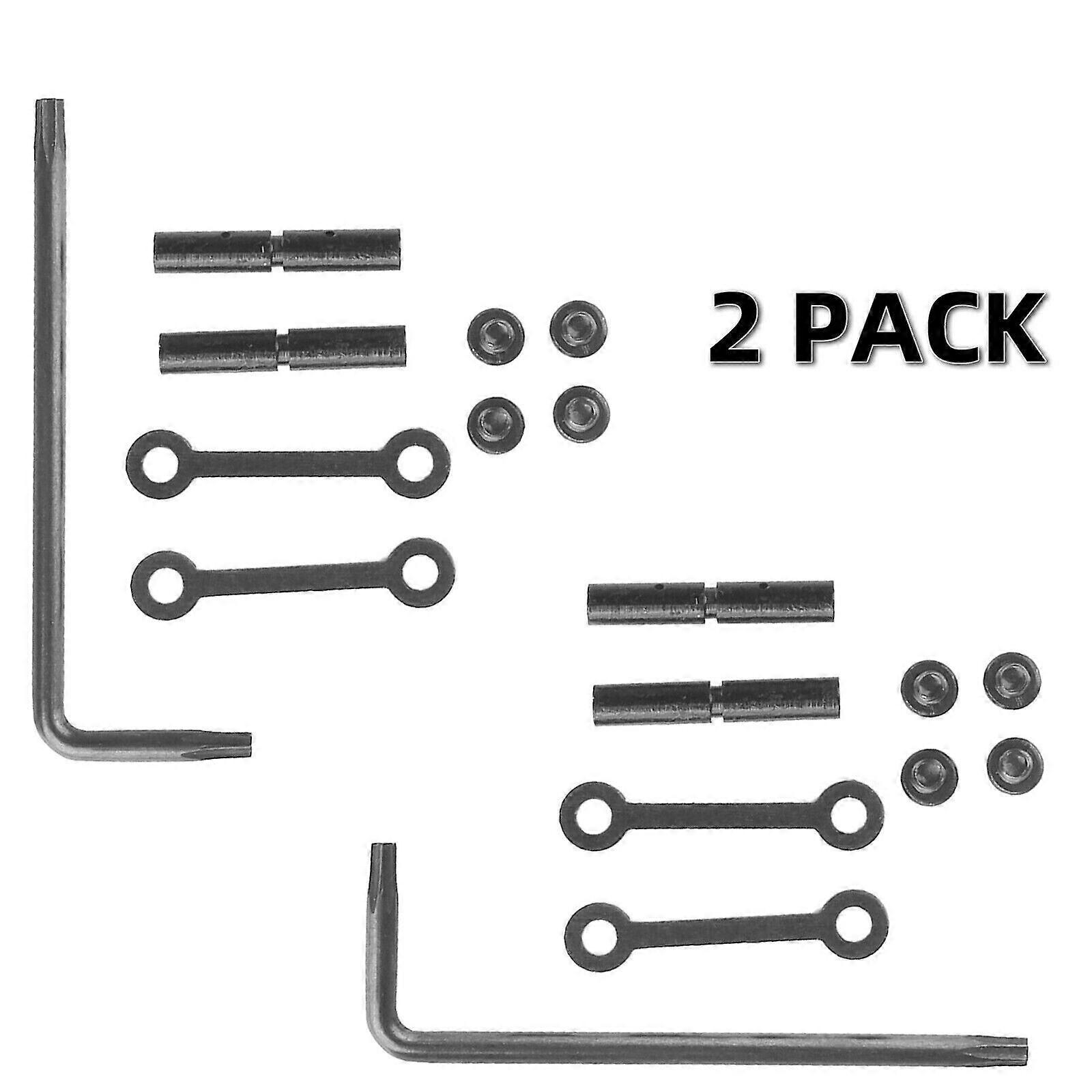 2 Sets Steel Side Plates Non-slip Fixed Column Rotation Pins Hammer Trigger Pins