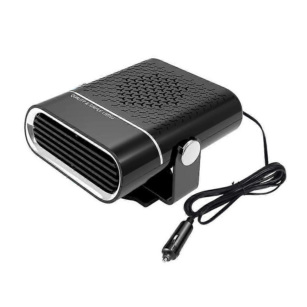 24V Portable 2-In-1 Car Demister Heater Fan Adjustable Automobile Mounted Heater 150W Vehicle Heatin