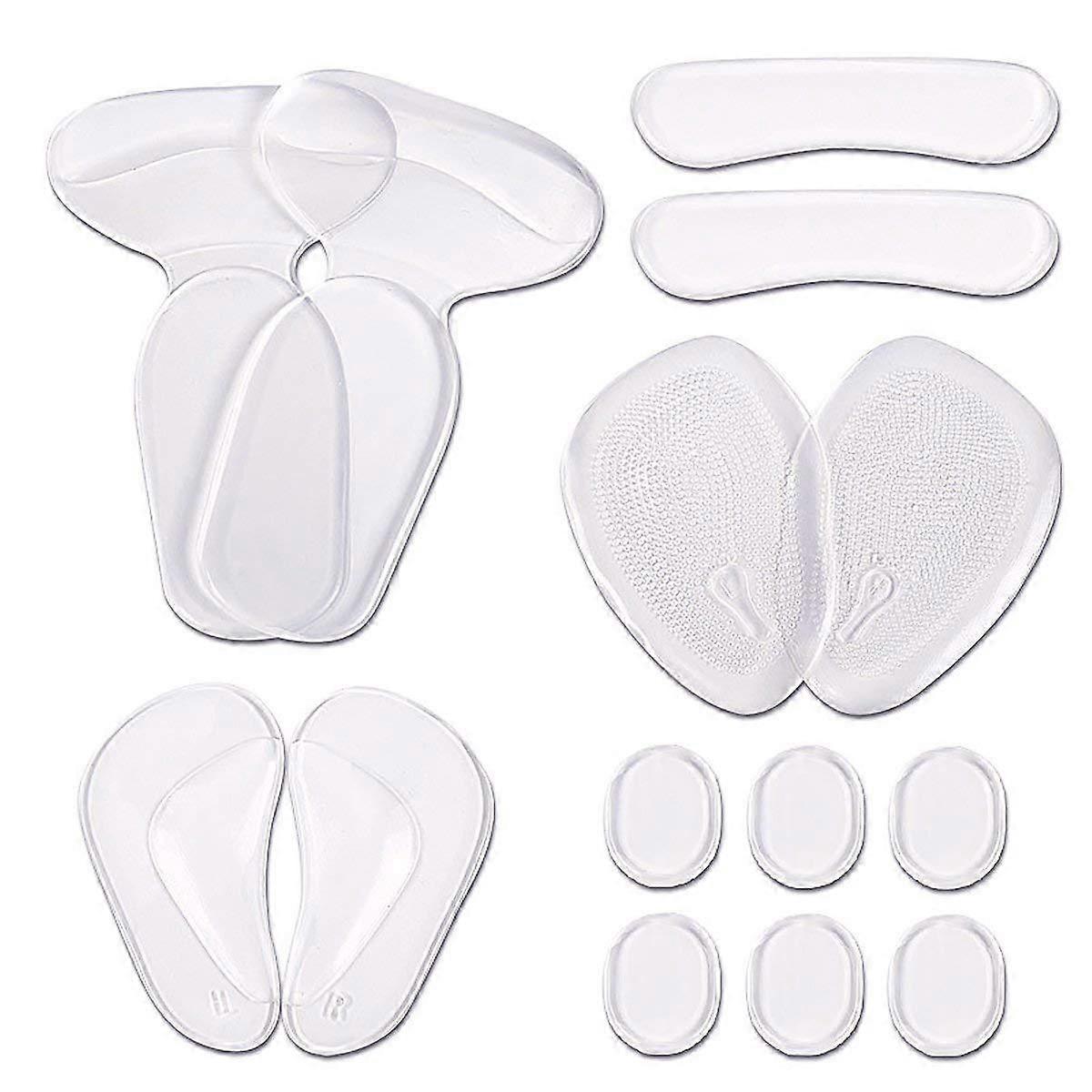 Self Adhesive Silicone Anti Slip High Heel Pads Shoe Cushion Insole Heel Grips Liners Inserts Ball of Foot Cushions