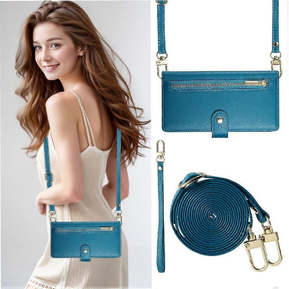 サムスンギャラクシーA05S多機能クロスボディストラップウォレットスタンドビジネス用フリップケース