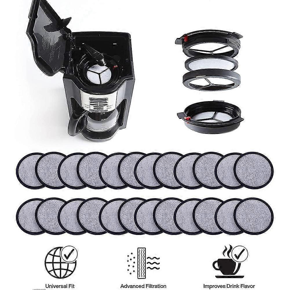 24-pack Replacement Charcoal Water Filter Discs For . Coffee Brewers Coffee Machines