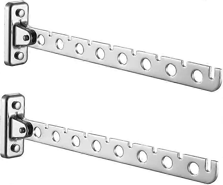 Foldable Clothes Hooks, 2pcs Heilwiy Stainless Steel Clothes Hooks, Foldable Wall