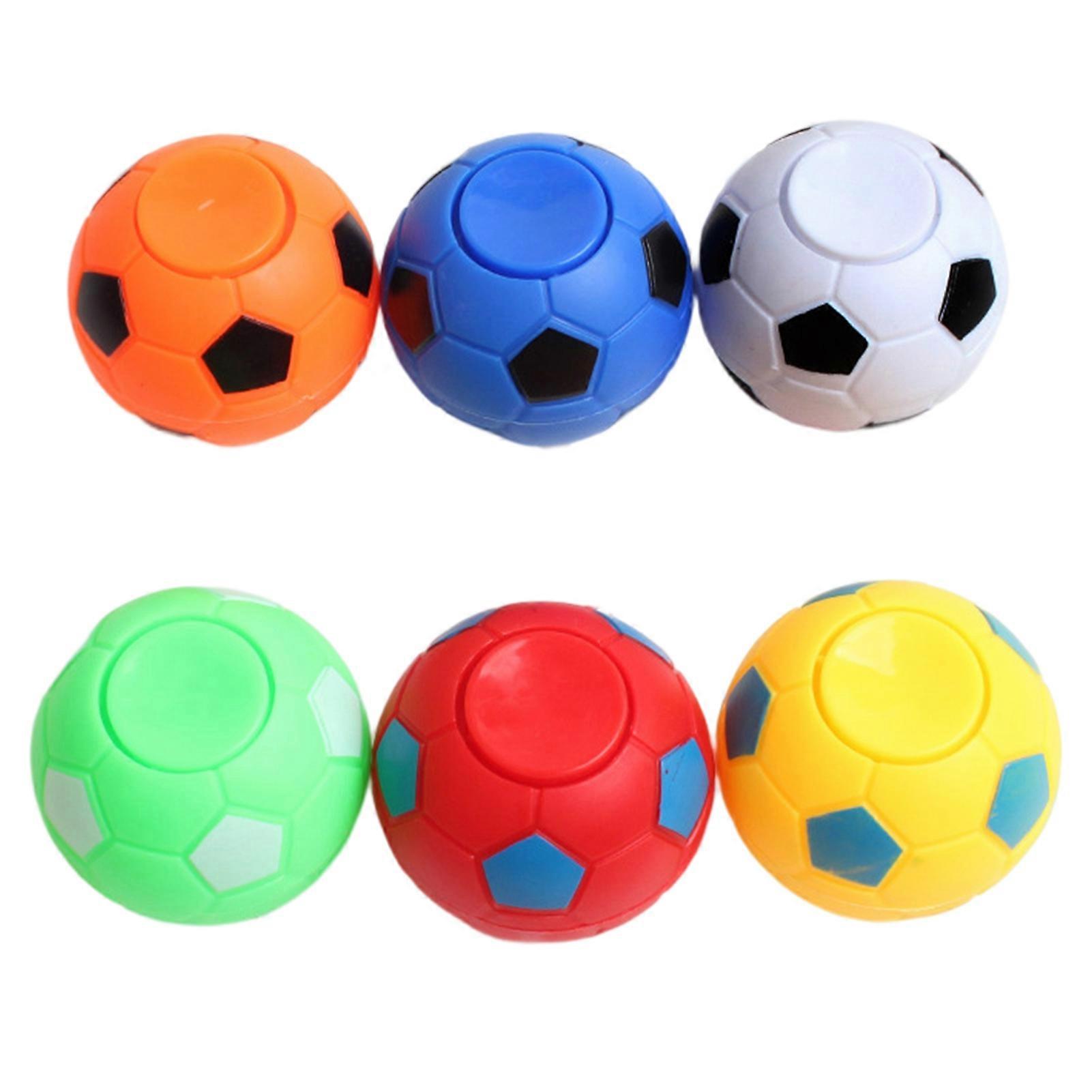 Fidget Football Rotatable Gyro Mini Balls Fun Props Stress Relief Vent Toy Fidget Spinner Soccer Sports Fingertip Toys Party Favors KAESI