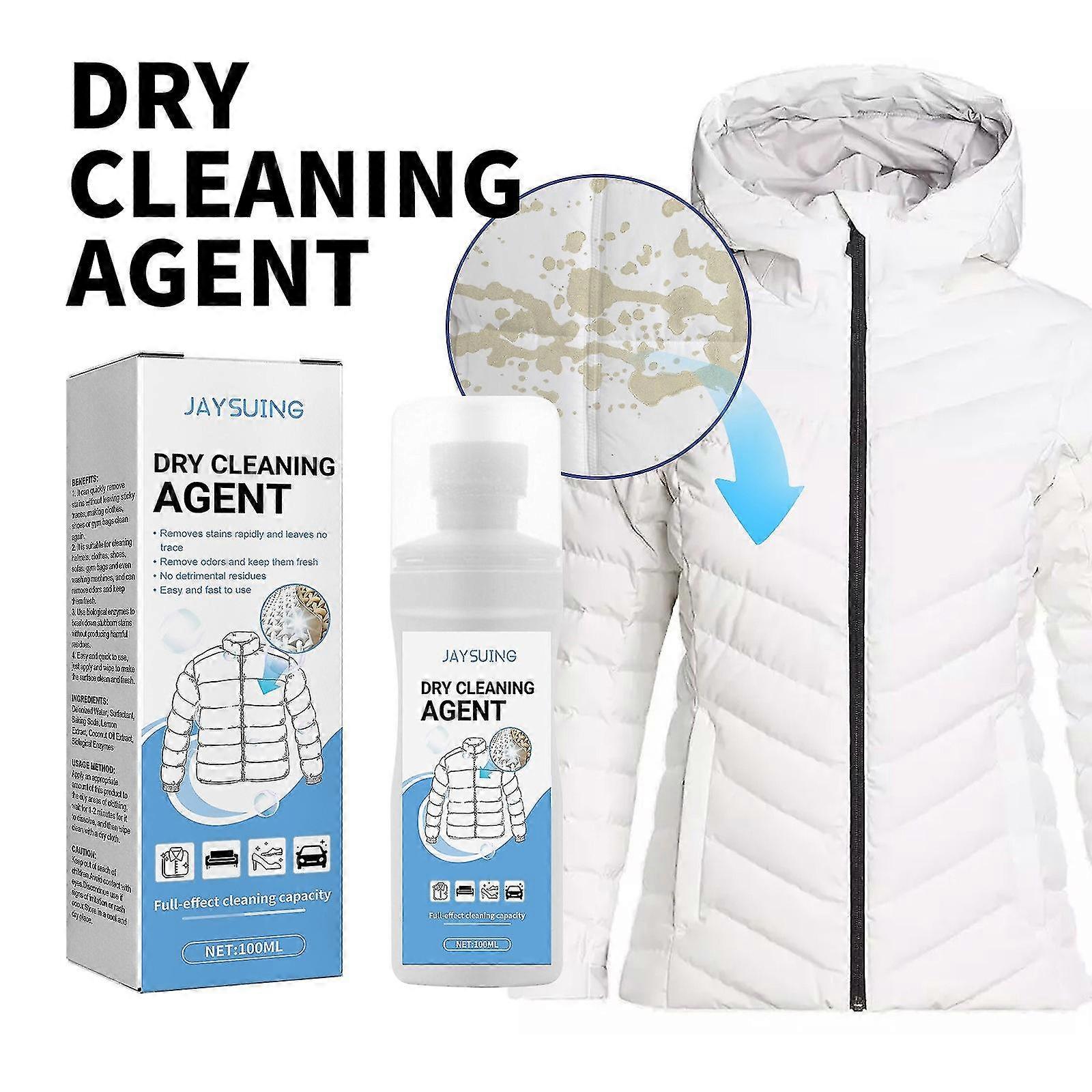 Multiuso Lavaggio A Secco Abbigliamento Schiuma Detergente Agente Senza Risciacquo, Convenienza Piumino Spray Senza Lavaggio 100ml (bianco) GuanGuan