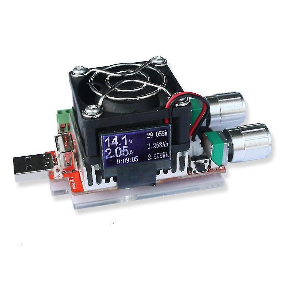 35W USB Electronic Load Adjustable Constant Current Aging Resistor Battery Voltage Capacity Tester