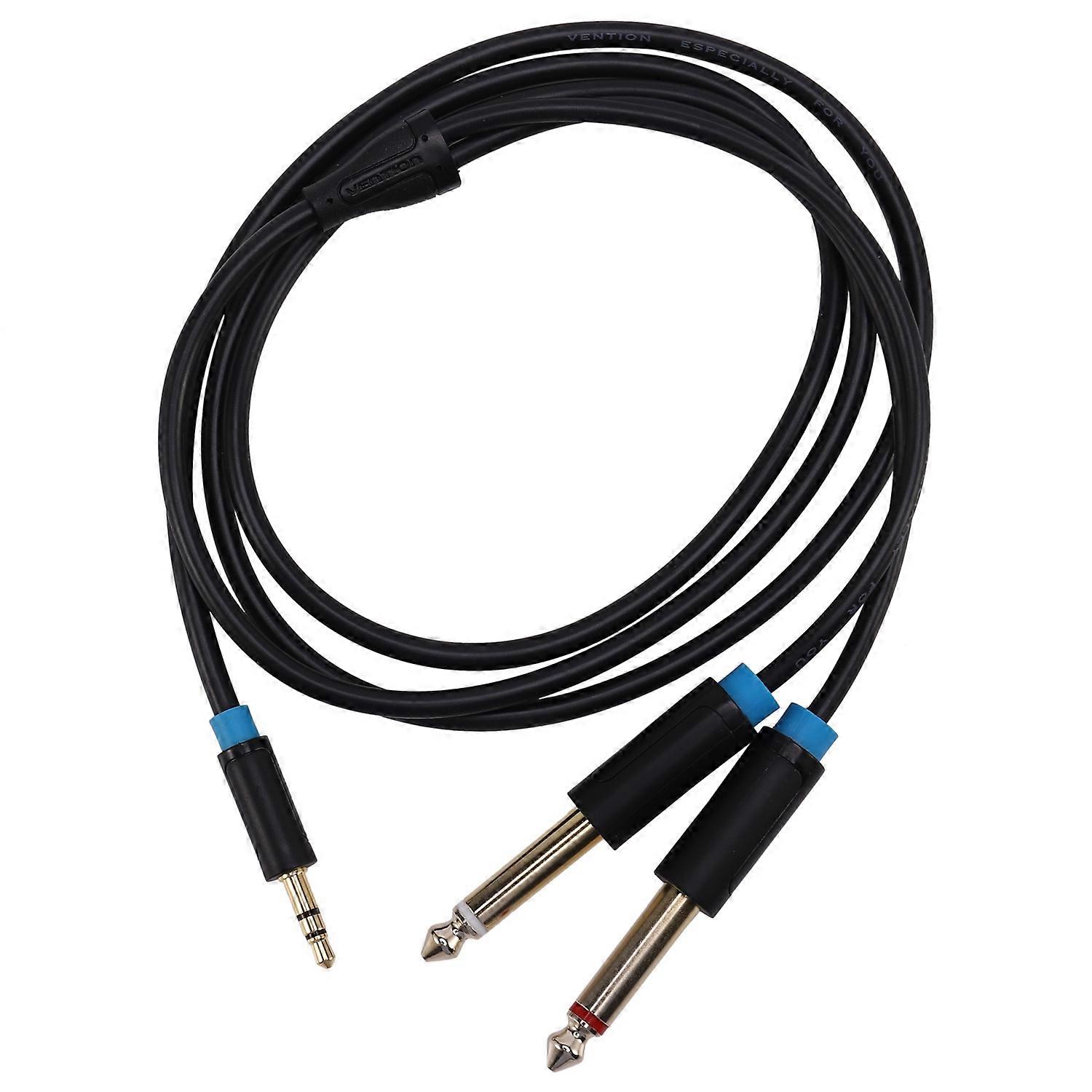 3.5mm to 6.35 Adapter Audio Cable for Mixer Amplifier Speaker Gold Plated 6.5mm 3.5 Male Splitter