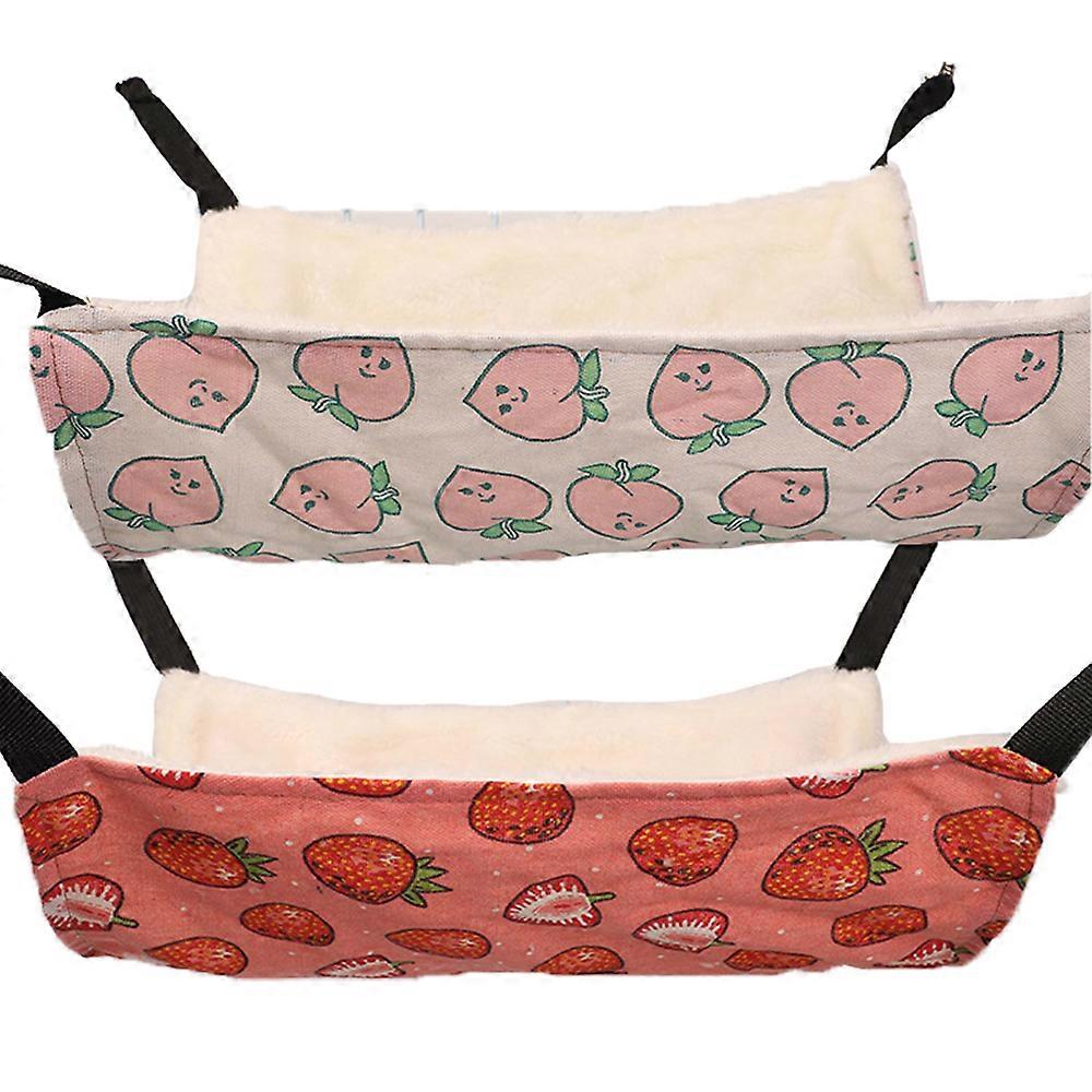 Hamster Winter With Pile Hammock Single Flannelette Autumn And Winter Warm Pet Hammock Style4