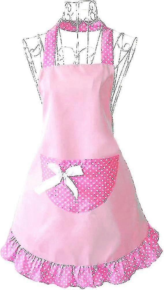 Dames schort, roze.3