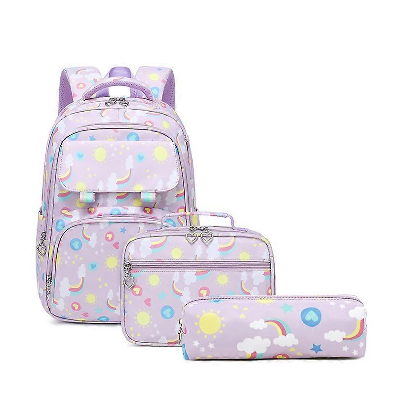 Atuto 3 pcs/set cartable pour filles enfants sac à dos cartables Boîte à lunch adolescente écolier a