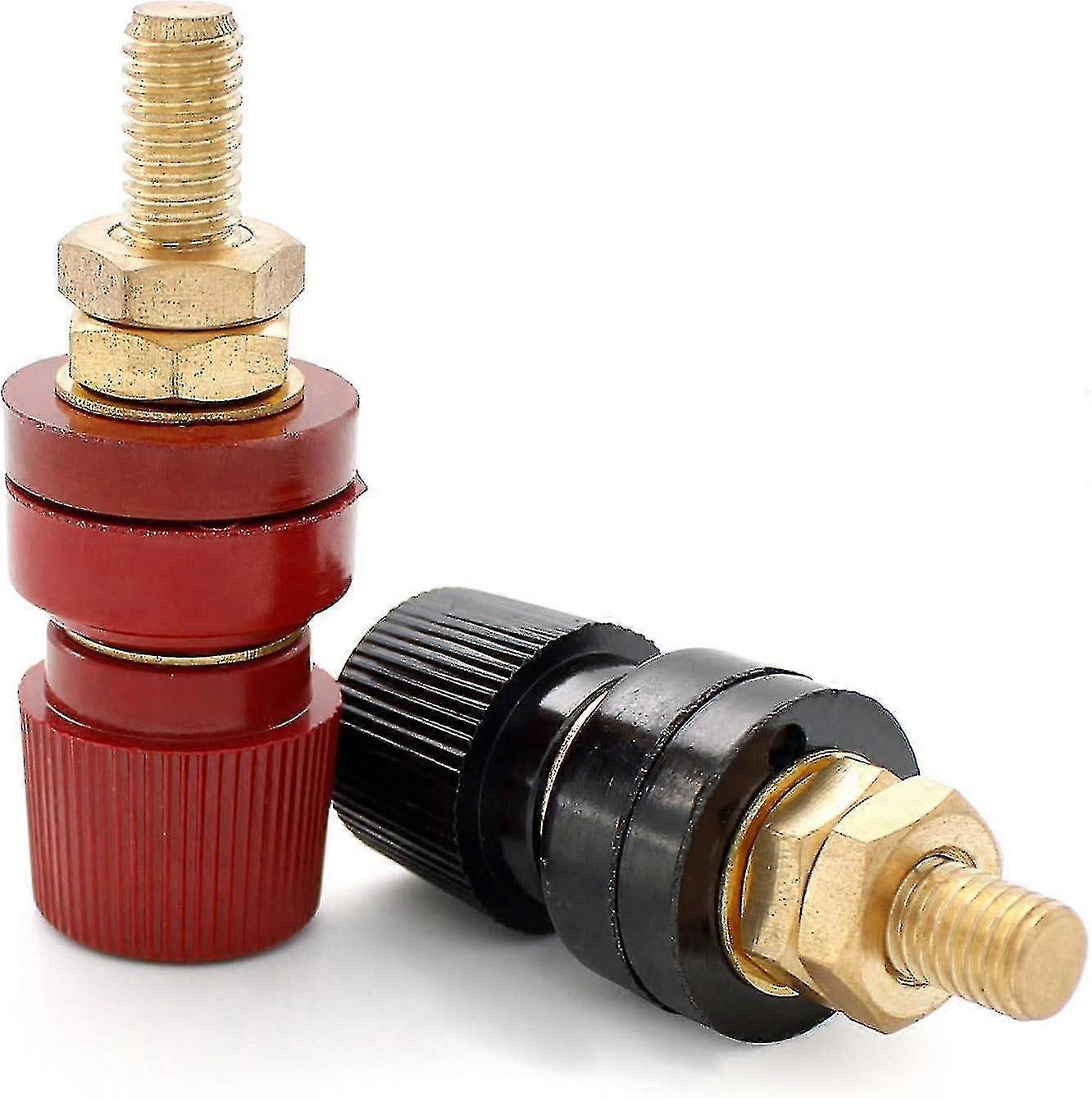 2 Pieces Binding Post, M8 Thread Junction Post Connector, Type 555 Binding Post Brass Female Socket, Can Be Used