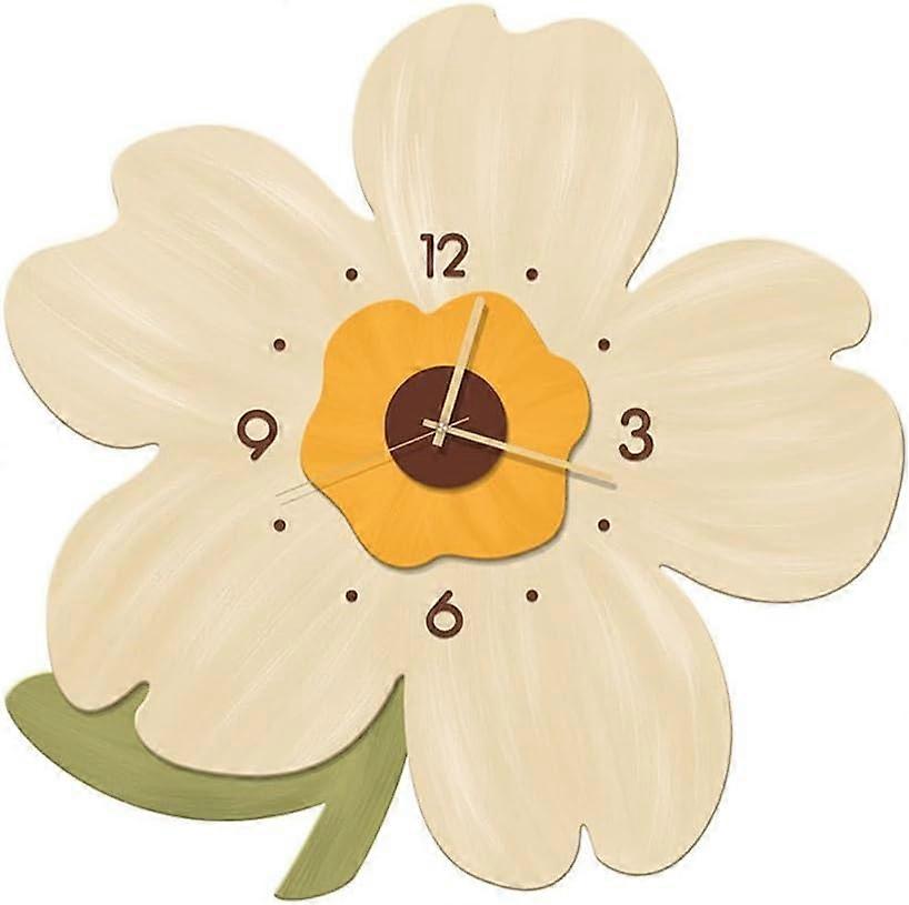 Flower Petal Design Wall Clock Flower Shaped Wall Clock Wall Clock for Home Wall Clock Decor Flower Style Wall Hanging Clock Flower-Shaped Wall Clock