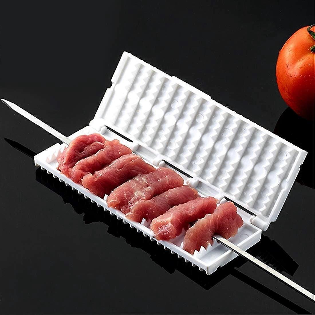 Kitchen tools & gadgets Functional Barbecue Wear String Machine Tool Meat Vegetable Kebabs Skewer Multi-Function Kitchen Gadget(2pcs)