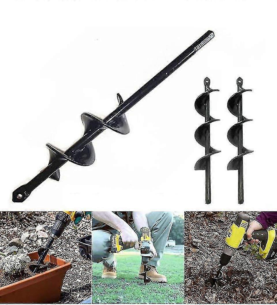 Garden Auger Twist Drill Bit Garden Dig Hole Planting Tool Garden Drill Bit(1 pcs 4x22m) - ya