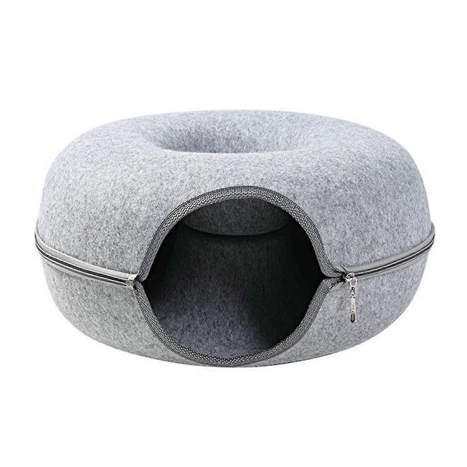 100% Brand New Peekaboo Cat Cave Tunnel/cat Nest, Round Felt Pet Nest, Cat Tunnel Nest, Felt Cat Bed/cat Felt Tunnel Toy,large Indoor Cat Condo And Ca