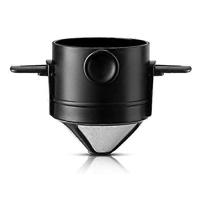 Paperless Reusable Stainless Steel Coffee Filter Dripper for Manual Permanent Coffee Brewing Portable High Precision 304 Stainless Steel Coffee Drippe