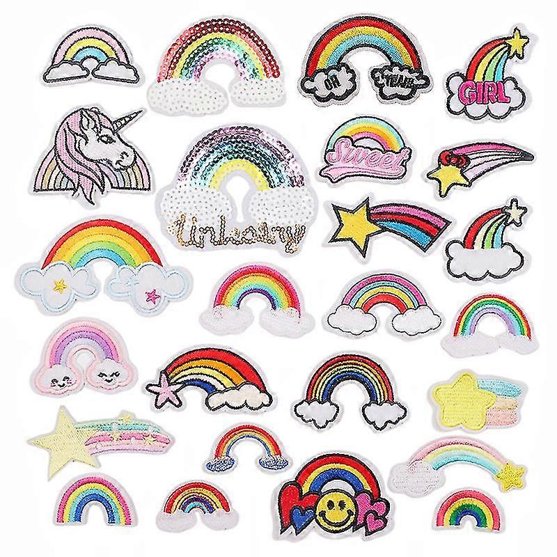 Cartoon Embroidered Cloth Patches Set (style 18)