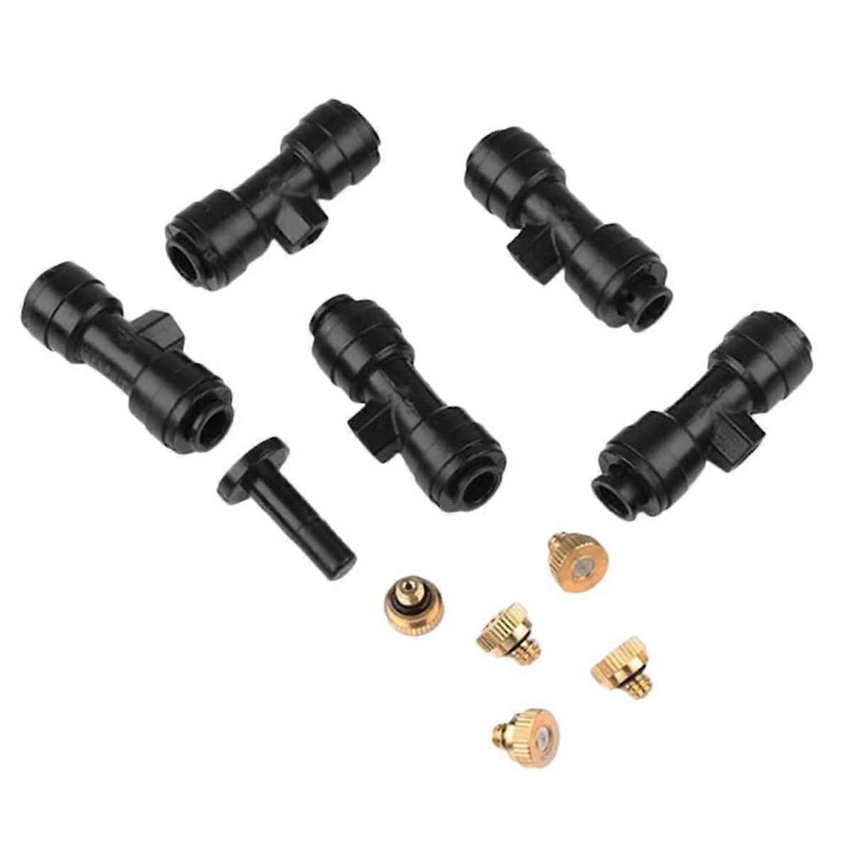 1 Set of Nozzles, Spray Cooling Kit, Garden Sprayer Irrigation System, Garden Irrigation Low Pressure Adder
