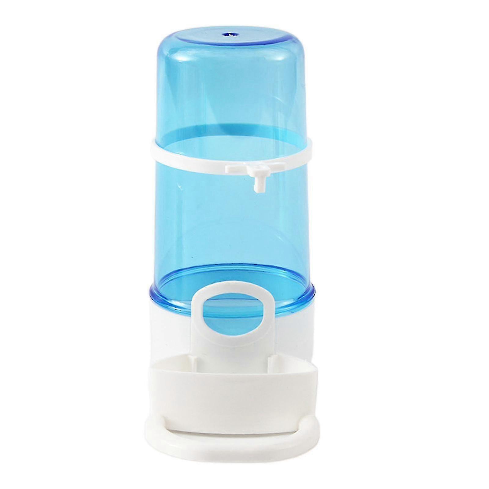 Bird Feeder Drinker Set Clear Water Dispenser Cage Automatic Feeding Blue-CE