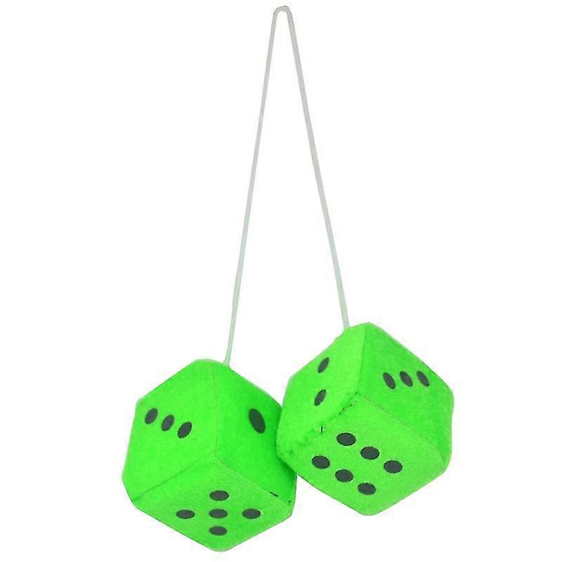 Multicolor Plush Dices Car Hanging Pendant New Year Dice Velvet Dice Model Decoration Rearview Mirrors Styling