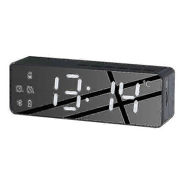 Wireless Bluetooth Speaker Fm Radio Sound Box Desktop Alarm Clock Subwoofer Music Player Tf Card Bass Speaker Boom compatible Xiaomi