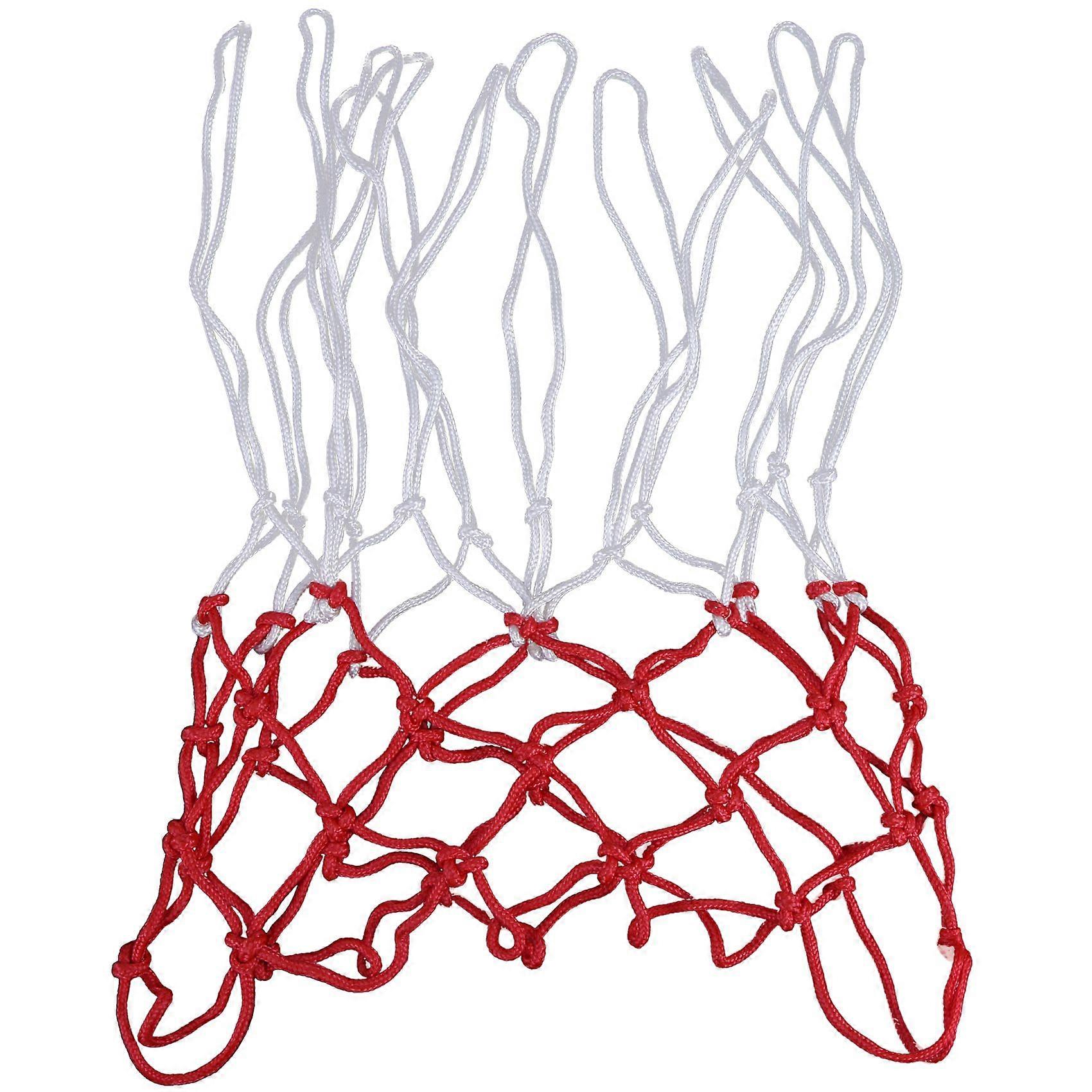 2Pcs Professional Heavy Duty Basketball Net Fits Standard Indoor or Outdoor Rims - White, 12
