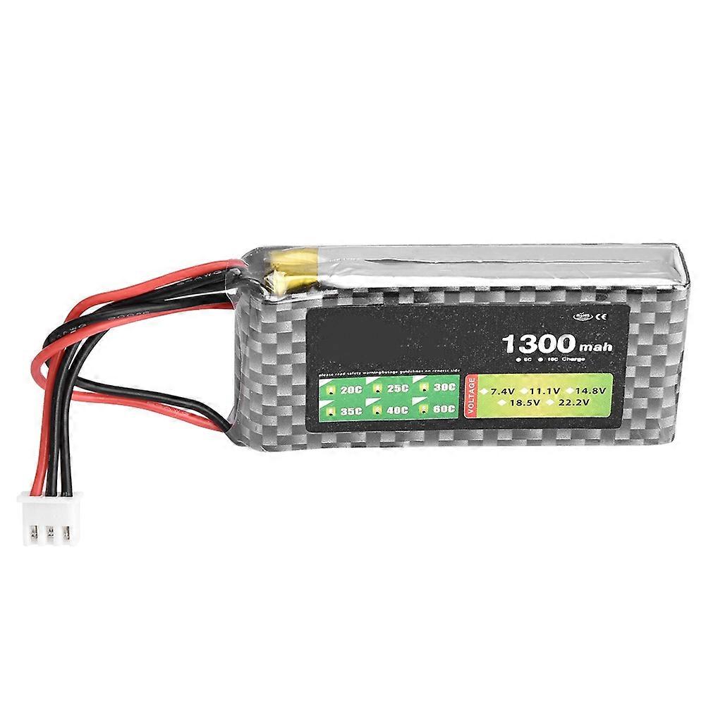 1300mAh 7.4V 30C With JST Plug Rechargeable LiPo Battery For RC Car/Airplane/Boat