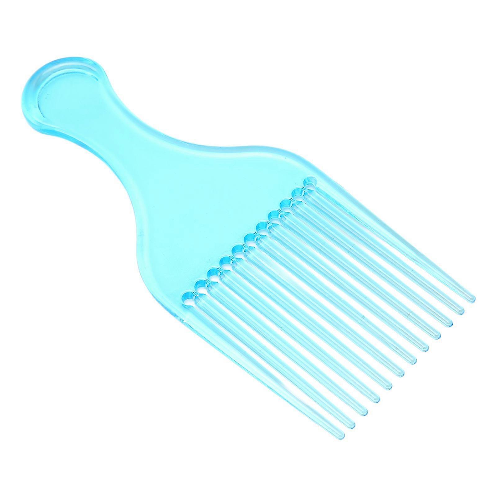 Plastic Beard Comb Tapestry Weaving Tool with Comfortable Handle - Blue