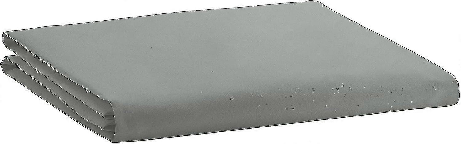 Light Gray Microfiber Fitted Sheet 150 X 200 X 30 Cm