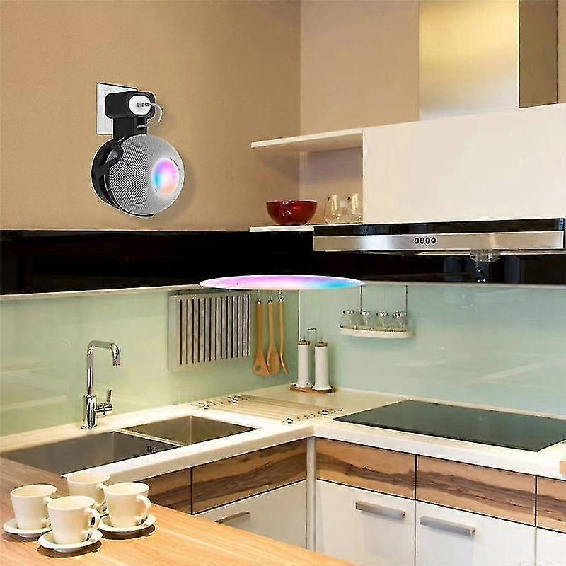 Wall Mount Stand Hanger Pod Mini Smart Speaker Outlet Holder Bracket,perfectly Hide The Power Cord