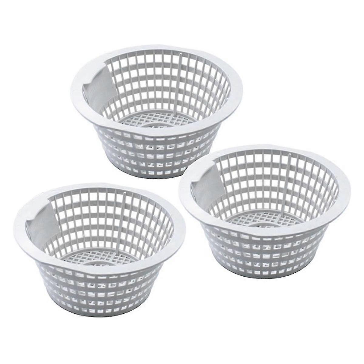 3Pcs 8928 Skimmer Basket compatible with Above Ground and in Ground Swimming Pool Replacement Parts compatible with ACM88