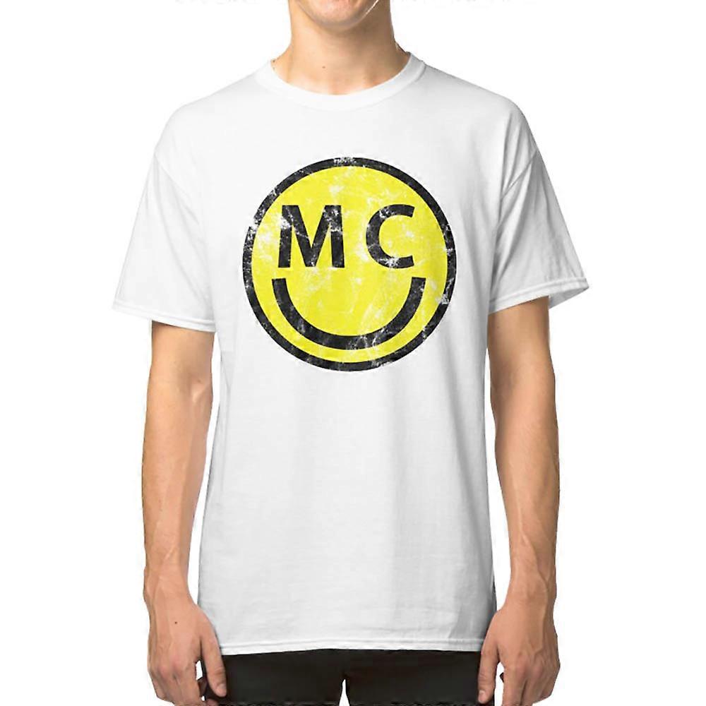 Distressed MC logo T-shirt