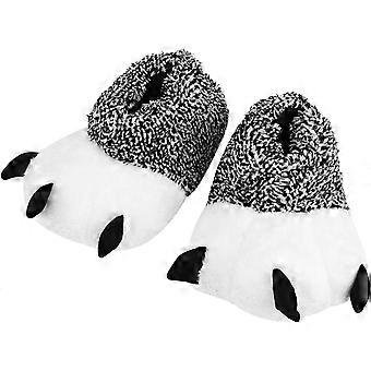 Bear Claw Paw Slipper Men Women Soft Polar Claw Plush Cotton Slipper Warm Faux Fur House Slipper Anti-Slip