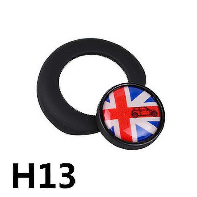 One-button Start Button Car Decoration Sticker Silver And Black Metal Material Epoxy Pattern For MINI COOPER R55 R56 R60 R61
