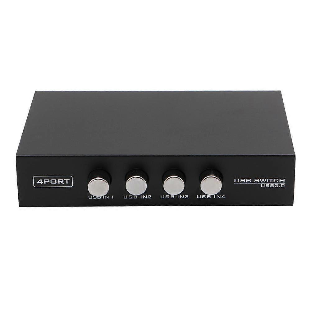 USB Manual Switcher Printer Sharing Device 4 in 1 Out Data Transfer Converter
