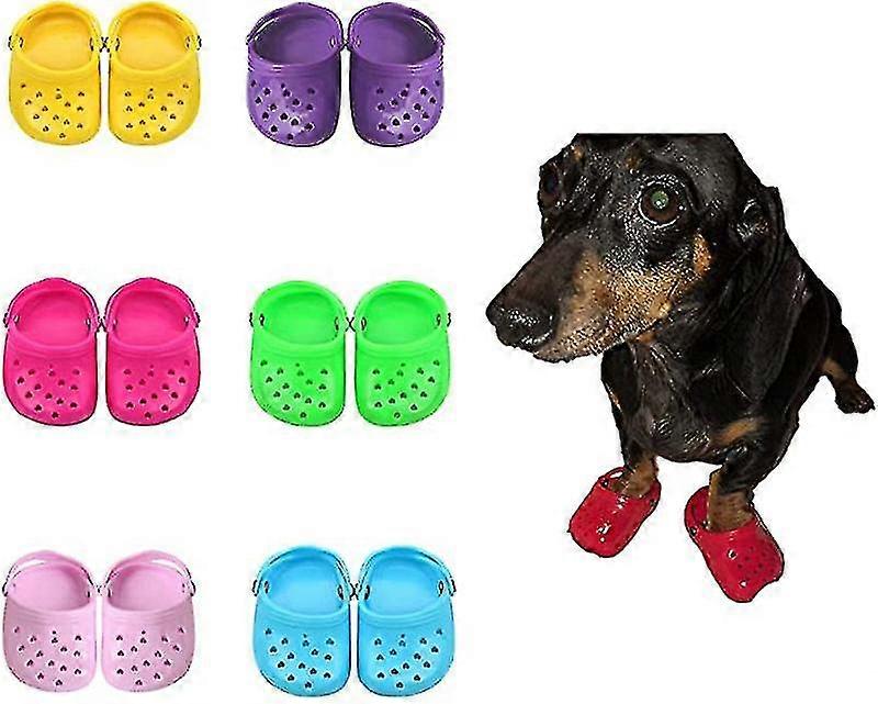 Dog Summer Slippers Breathable Mesh Candy Pet Shoes
