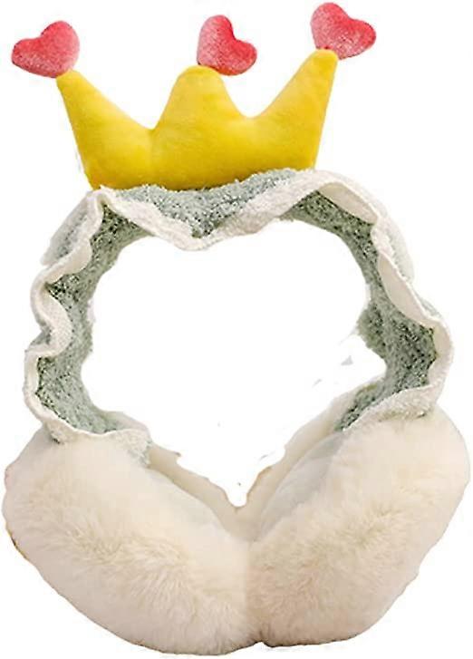 Vinterørevarmere Søde prinsessekroneøremaffer Foldbare høreværn