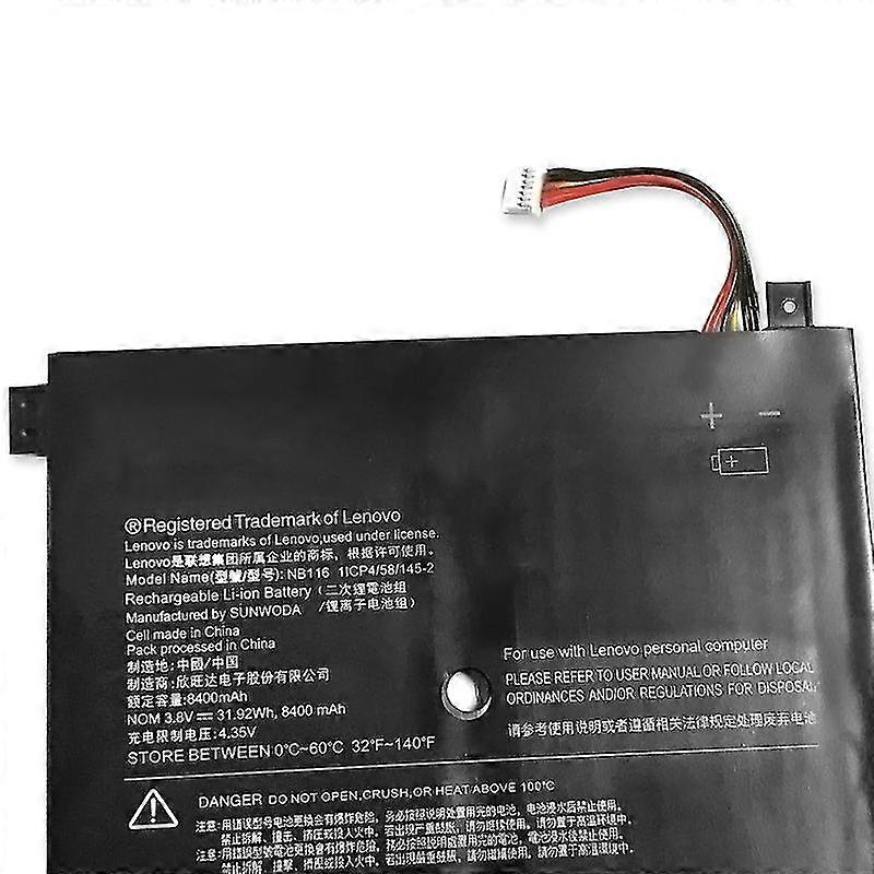 Fantastic Suitable For Lenovo Lenovo Ideapad 100s-80 R2 100s-11iby Notebook Battery Nb116